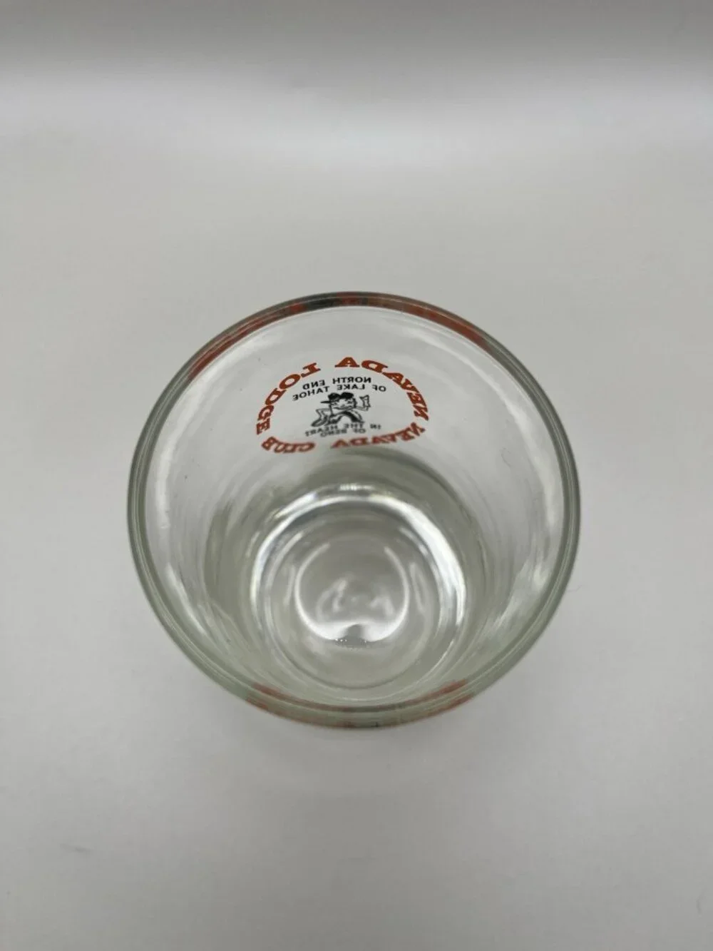 VTG Nevada Lodge Reno Lake Tahoe Rocks Glass Casino Barware Mid Century MCM